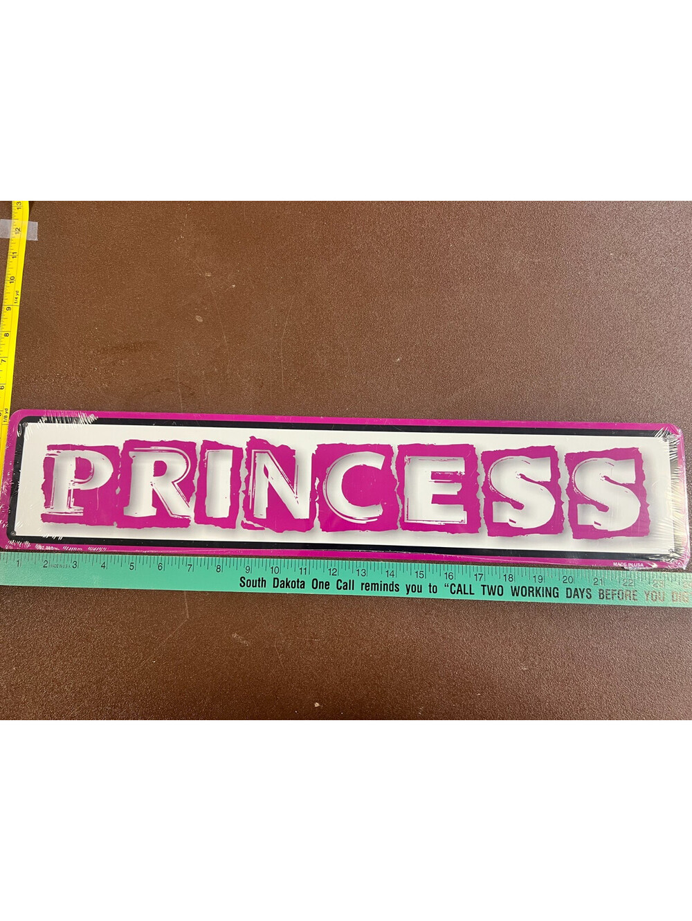 Princess 5x24 Aluminum Metal Street Sign Pink Girls Bedroom Wall Decor